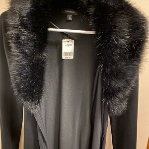 LeChateau faux fur collared sweater - NWT